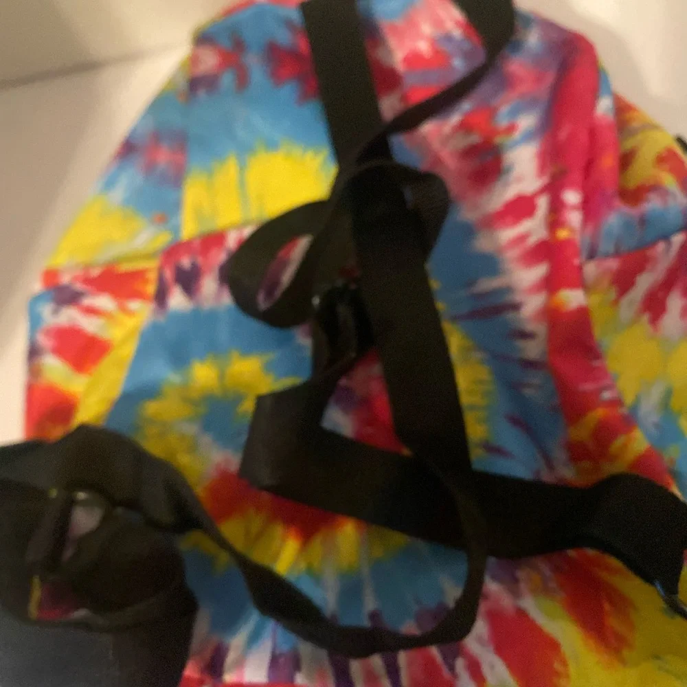 Gloria Vanderbilt Tie-Dye Backpack in Yellow, Red, Blue